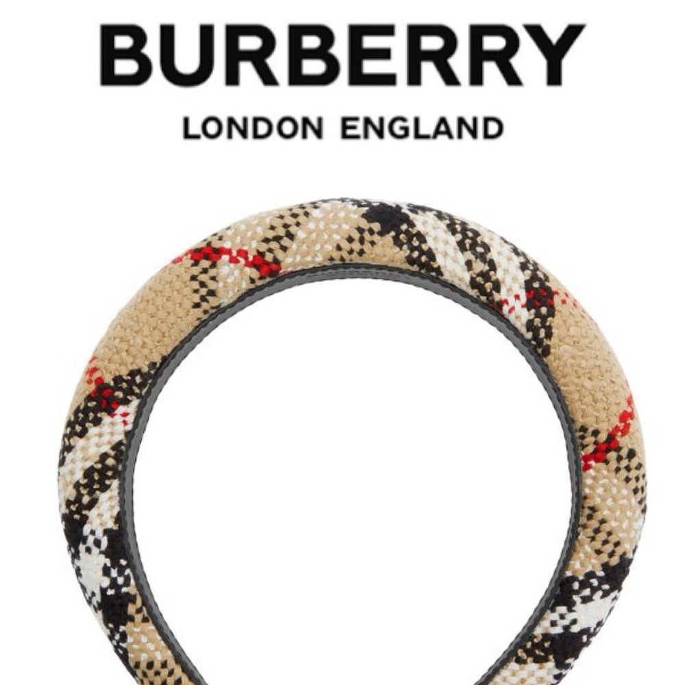 BURBERRY TWEED CHECK HEADBAND || Signature Print